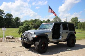 Jeep Wrangler Foot Pegs - Fishbone Offroad - FB21082 - Black - `18-`27